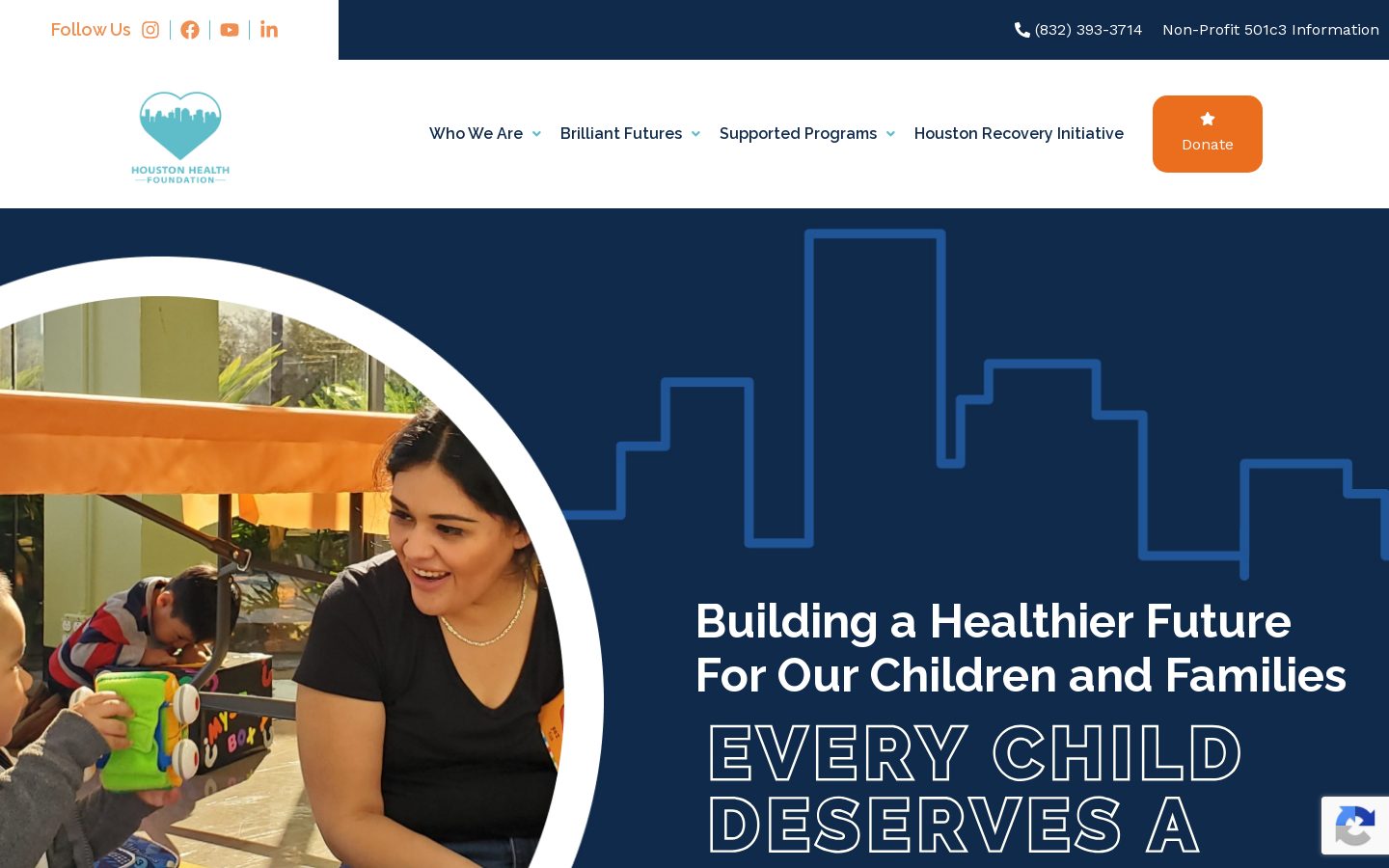 Screenshot of houstonhealthfoundation.org